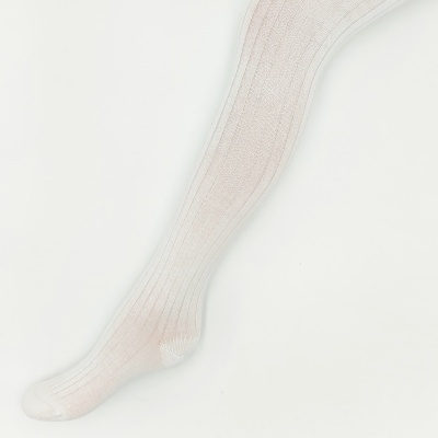 Collant Canelado Branco