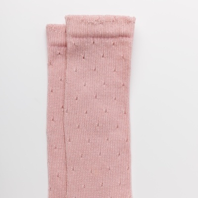 Pointelle Dots Rosa Seco