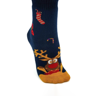 Meia Antiderrapante Rena Natal