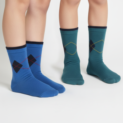 Meia Losango Criança. Unissexo