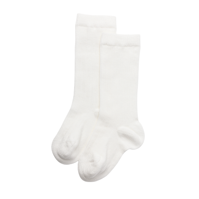 Meia Canelada Marfim