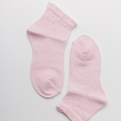 Pointelle Dots Rosa bebé