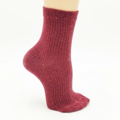 Soquete Canelado Bordeaux