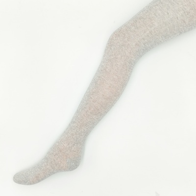 Collant Canelado Cinza Claro Mescla