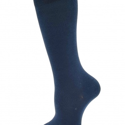 Meia joelho lisa Marinho