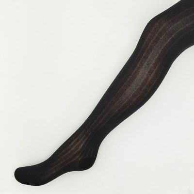 Collant Canelado Preto