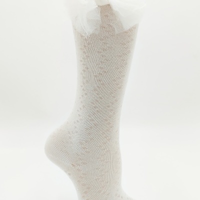 Rendada Laço Tule - Pérola