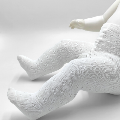 Collant Pointelle ROYAL Branco