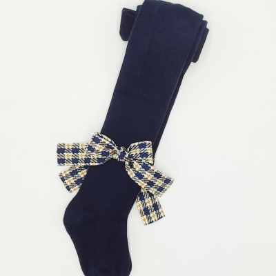 Collant laço xadrez Marinho