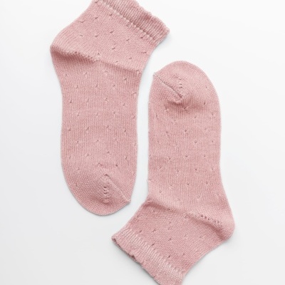 Pointelle Dots Rosa Velho