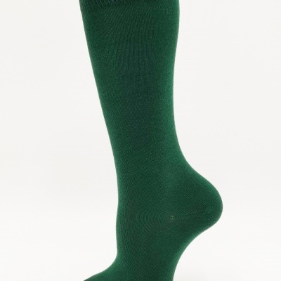 Meia joelho lisa Verde garrafa