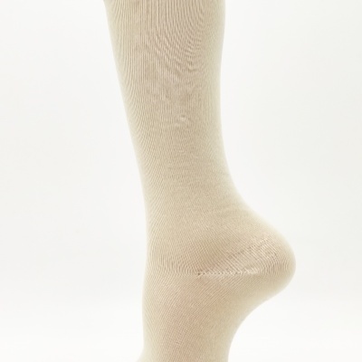 Meia joelho lisa Champanhe