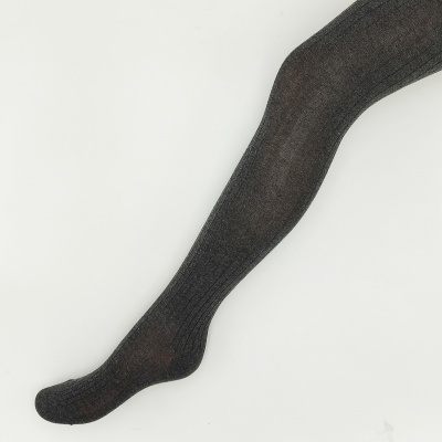 Collant Canelado Cinza Escuro Mescla