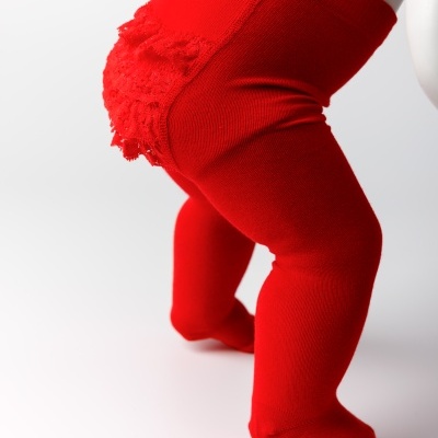 Collant Renda Folho Vermelho