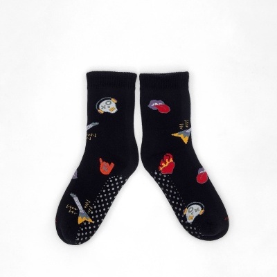 Meia Antiderrapante Rock