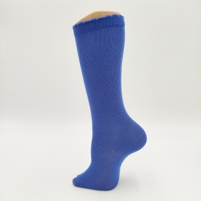 Meia joelho ponto de arroz azul verão