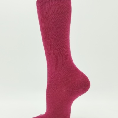 Meia joelho lisa Vinho