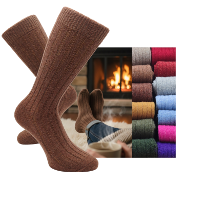 Meia Canelada Lã Adulto