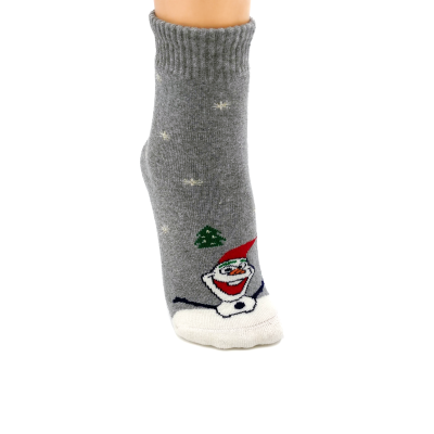 Meia Antiderrapante Boneco Neve