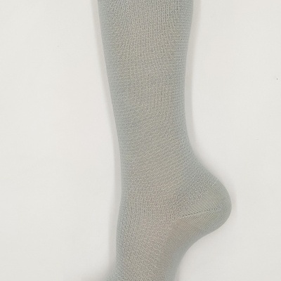 Meia joelho ponto arroz verde jade