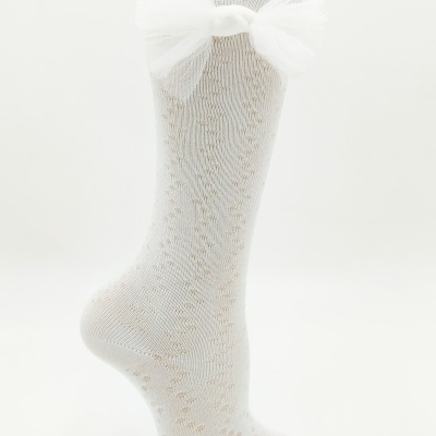 Rendada Laço Tule  -Branco