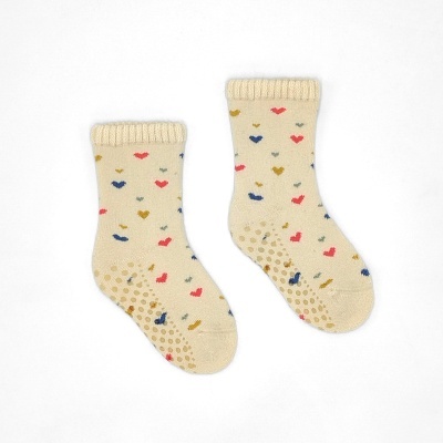 Meia Antiderrapante Corações