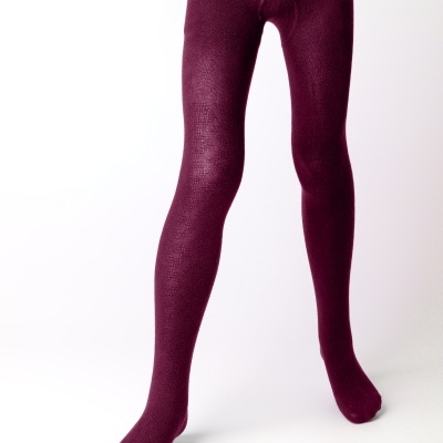 Collant Losangos Bordeaux