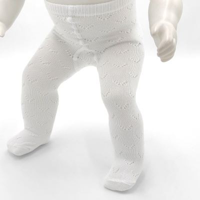 Collant Pointelle ANGEL Branco