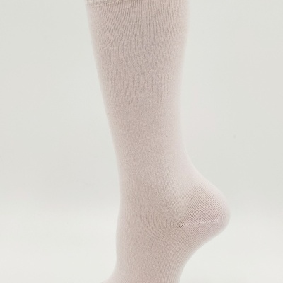 Meia joelho lisa Rosa bebé