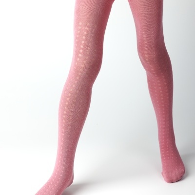 Collant Rendado Rosa Velho