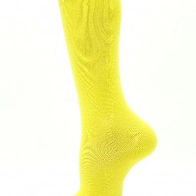 Meia joelho lisa Amarelo