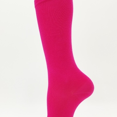 Meia joelho lisa Fuschia