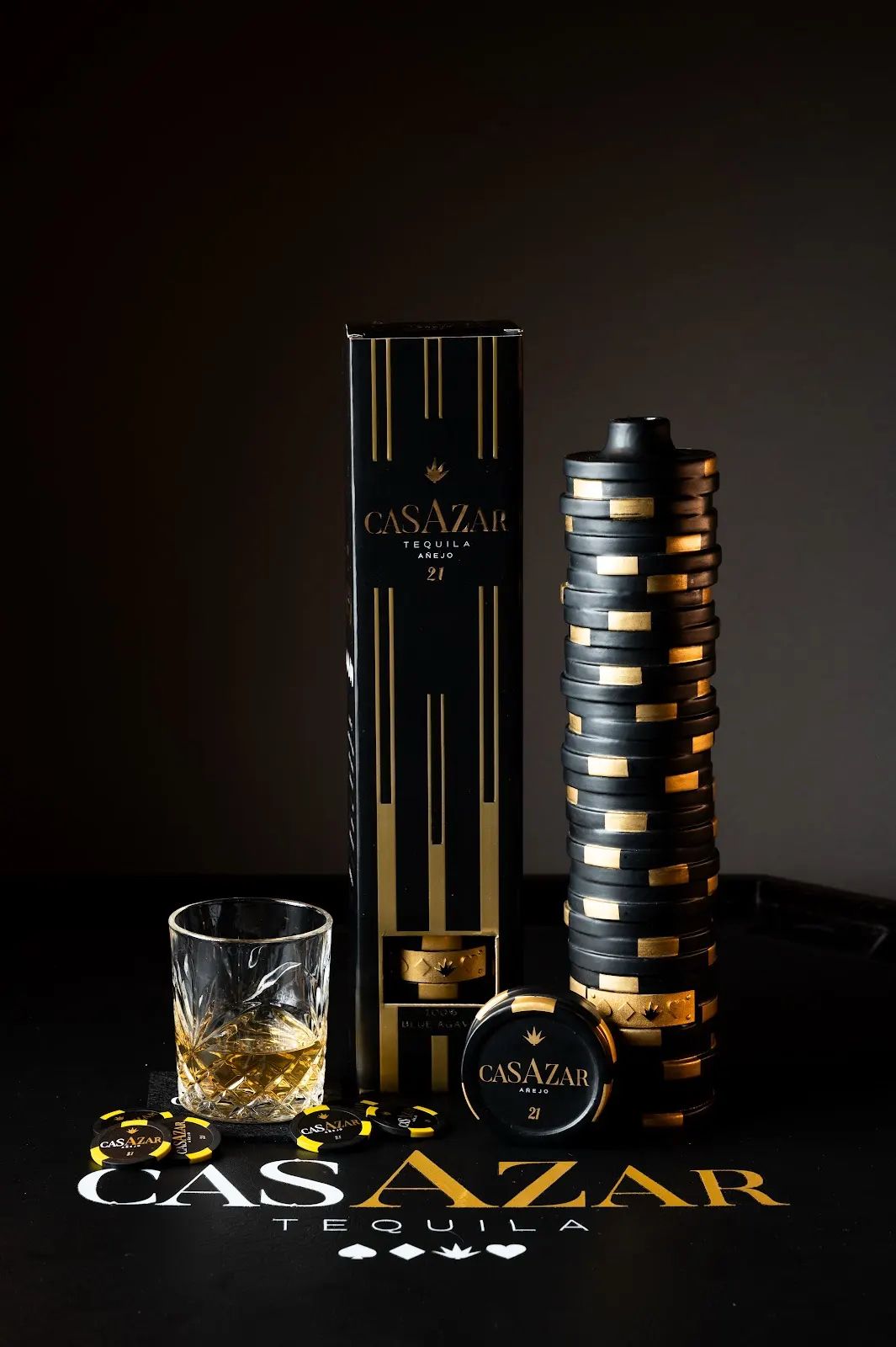 CasAzar Tequila Añejo – Black Bottle CasAzar Tequila Añejo – Black Bottle
