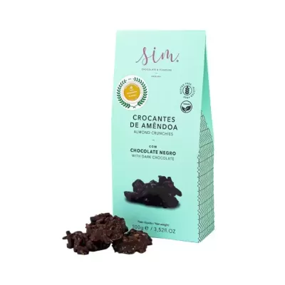 Crocantes de Amêndoa com Chocolate Negro