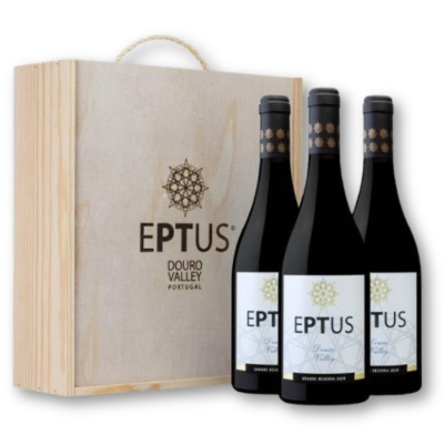 Eptus do Douro Grande  Reserva Tinto 2021 com CX Madeira  3 Unidade