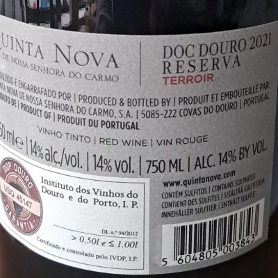 Vinho Quinta Nova Reserva Tinto 2021 75Cl