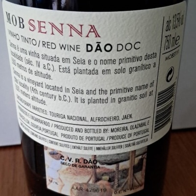 Vinho Mob Senna Tinto 2020 75Cl