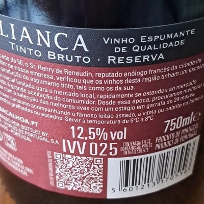 Aliança Tinto Bruto 75Cl