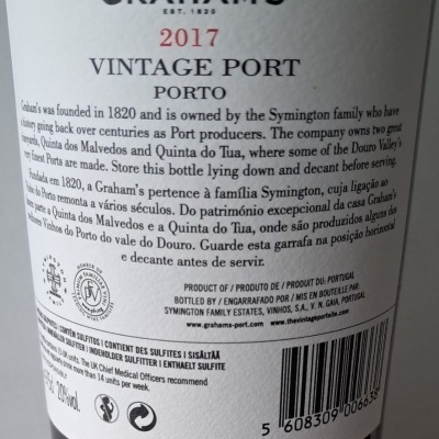 Graham's Vintage 2017 75Cl