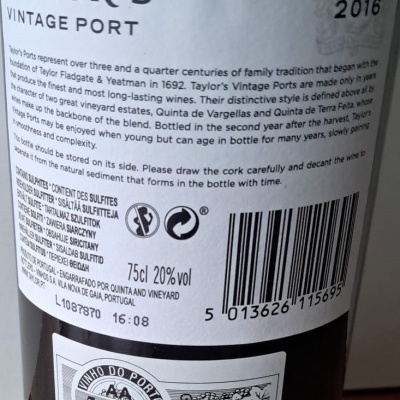 Taylor's Vintage 2016 75Cl