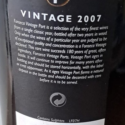 Porto Fonseca Vintage 2007 37.5Cl