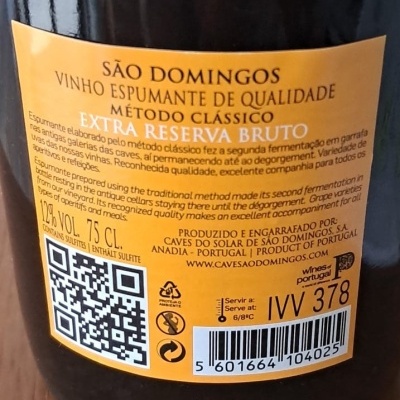 Espumante São Domingos Extra Reserva 75Cl Espumante São Domingos Extra Reserva 75Cl