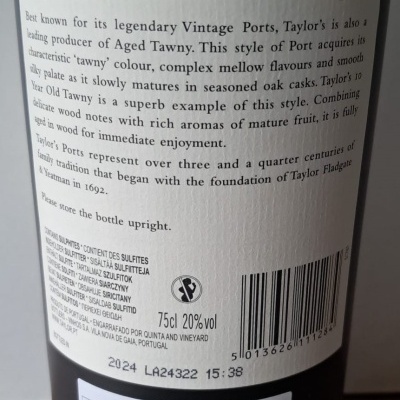 Taylor's  10 Anos Tawny 75Cl