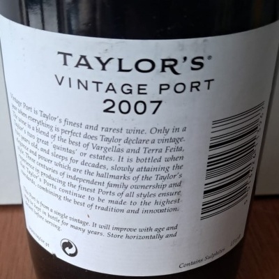 Taylor's Vintage 2007 75Cl