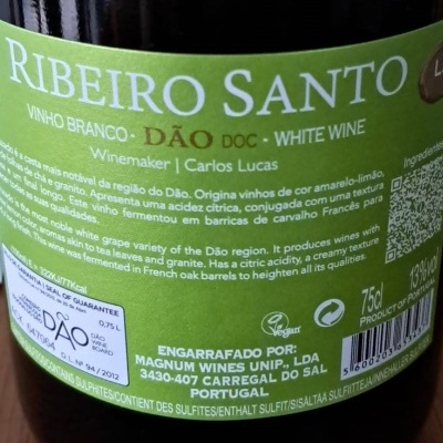 Vinho Ribeiro Santo Encruzado branco 2023 75Cl