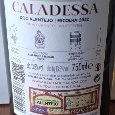 Vinho Caladessa Branco 2022 75Cl