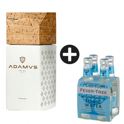 Gin Adamus + 4 Águas Fever-Tree Mediterranean