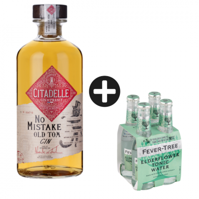 Gin Citadelle No Mistake Old Tom + 4 Águas Fever-Tree Elderflower
