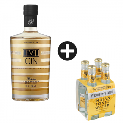 Gin Level Premium Reserve + + 4 Águas Fever-Tree Indian