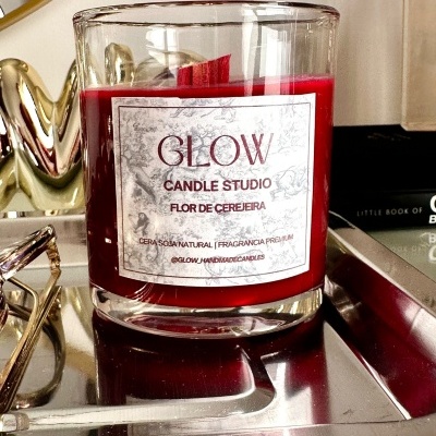 Vela Glow Flor de Cerejeira